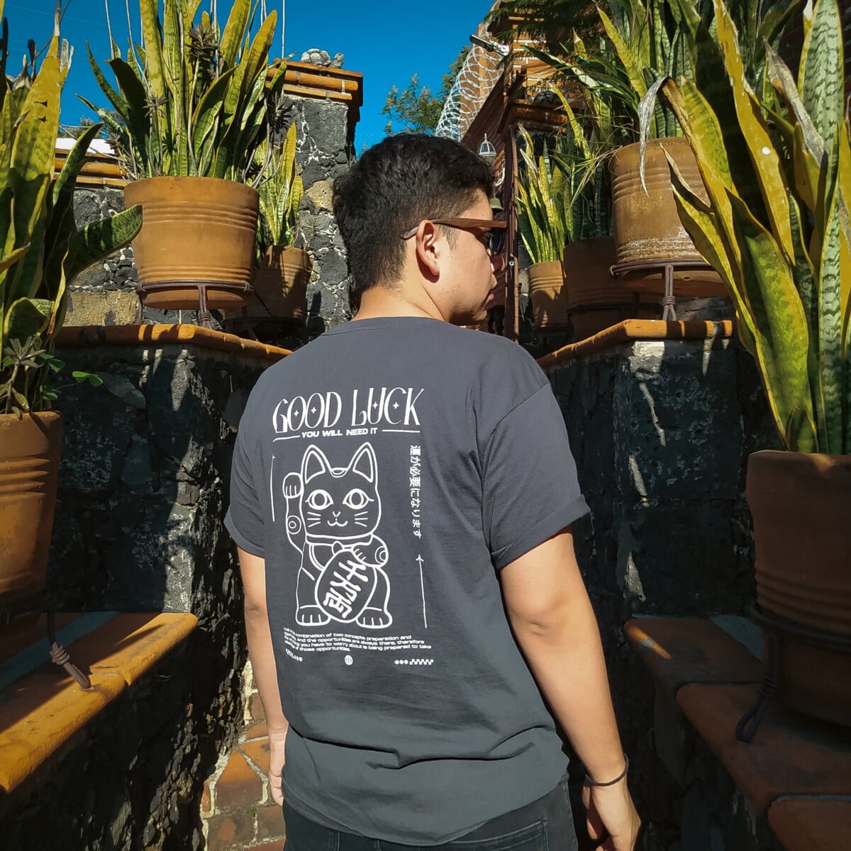 Good Luck Carbón Tshirt - Imagen 2