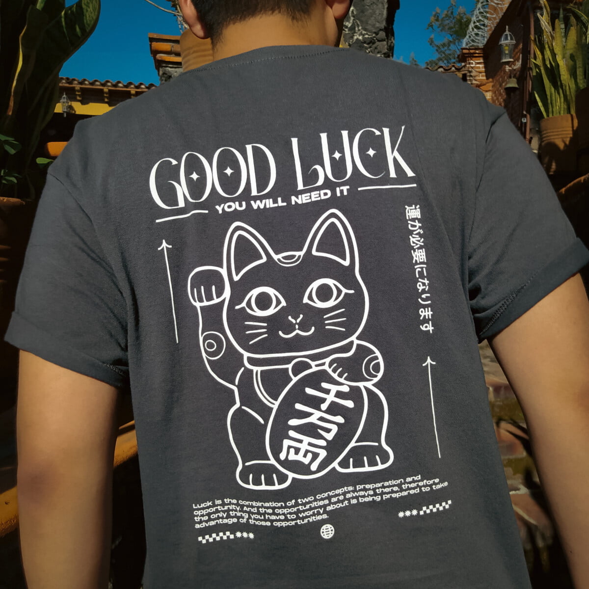 Good Luck Carbón Tshirt - Imagen 5