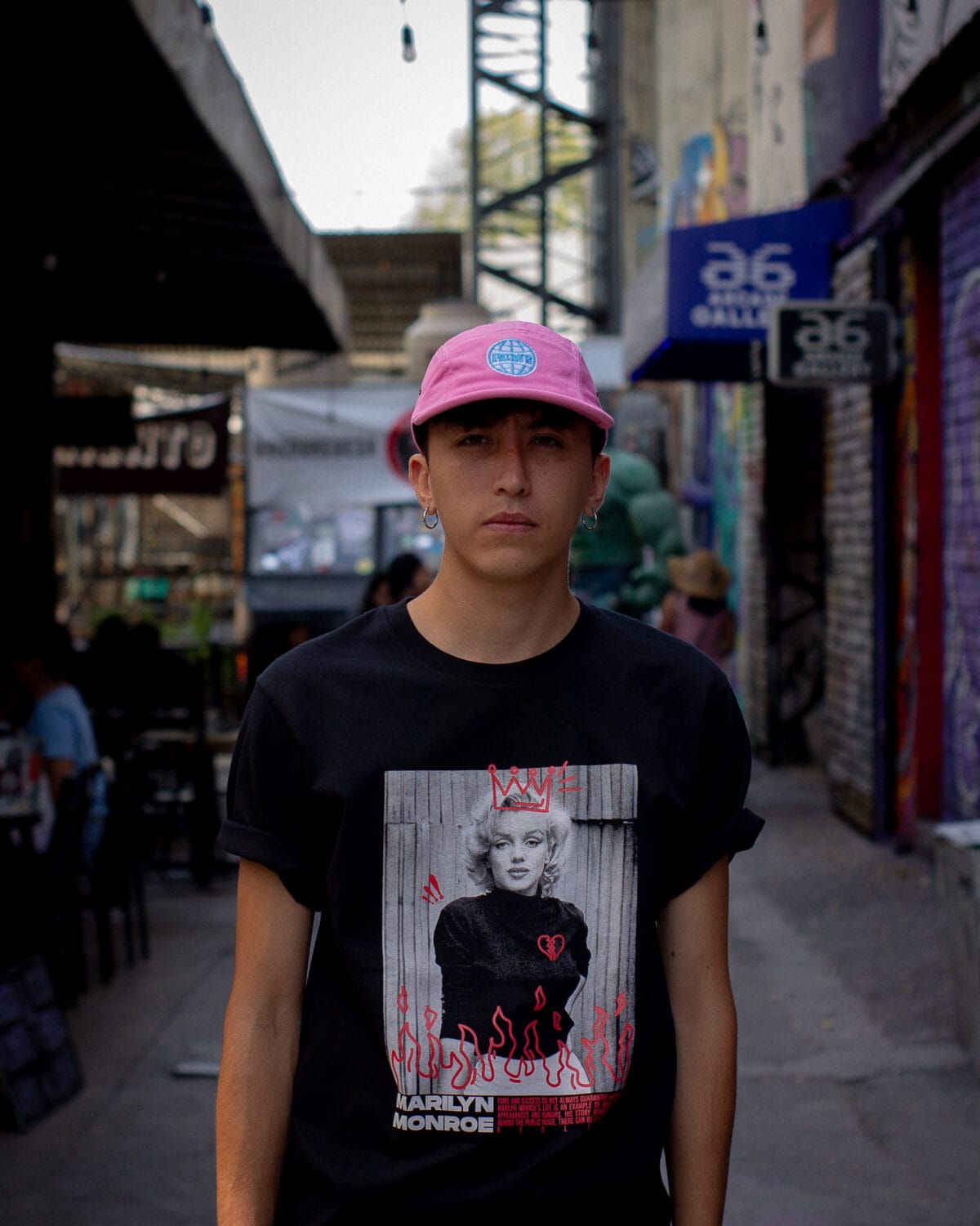 Gorra 5 Paneles Rosa - Imagen 4