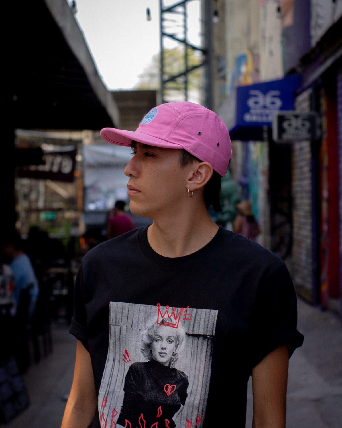 Gorra 5 Paneles Rosa - Imagen 5